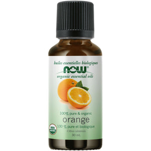 NOW 100% Pure Organic Orange Essential Oil 30mL