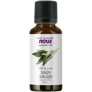 NOW 100% Pure Sage Essential Oil 30mL