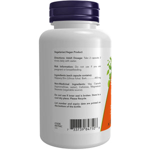 NOW Slippery Elm 400mg Capsules 100s
