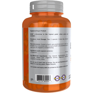 NOW Sports L-Glutamine 1,000mg Capsules 120s