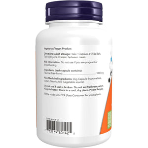 NOW Taurine 1,000mg Capsules 100s