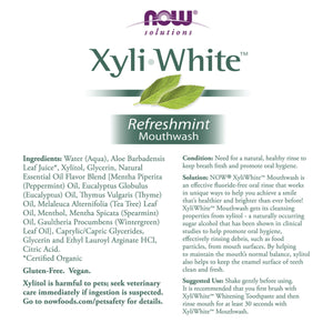 NOW XyliWhite Refreshmint Mouthwash 473mL