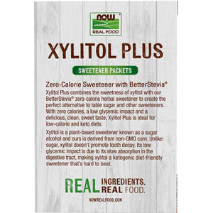 NOW Xylitol Plus Sweetener Packets 75ct