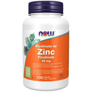NOW Zinc Picolinate 25mg 100s