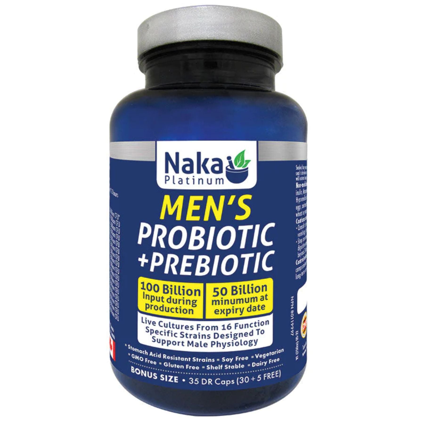 Naka Men's Probiotic + Prebiotic - 35s Delayed Release