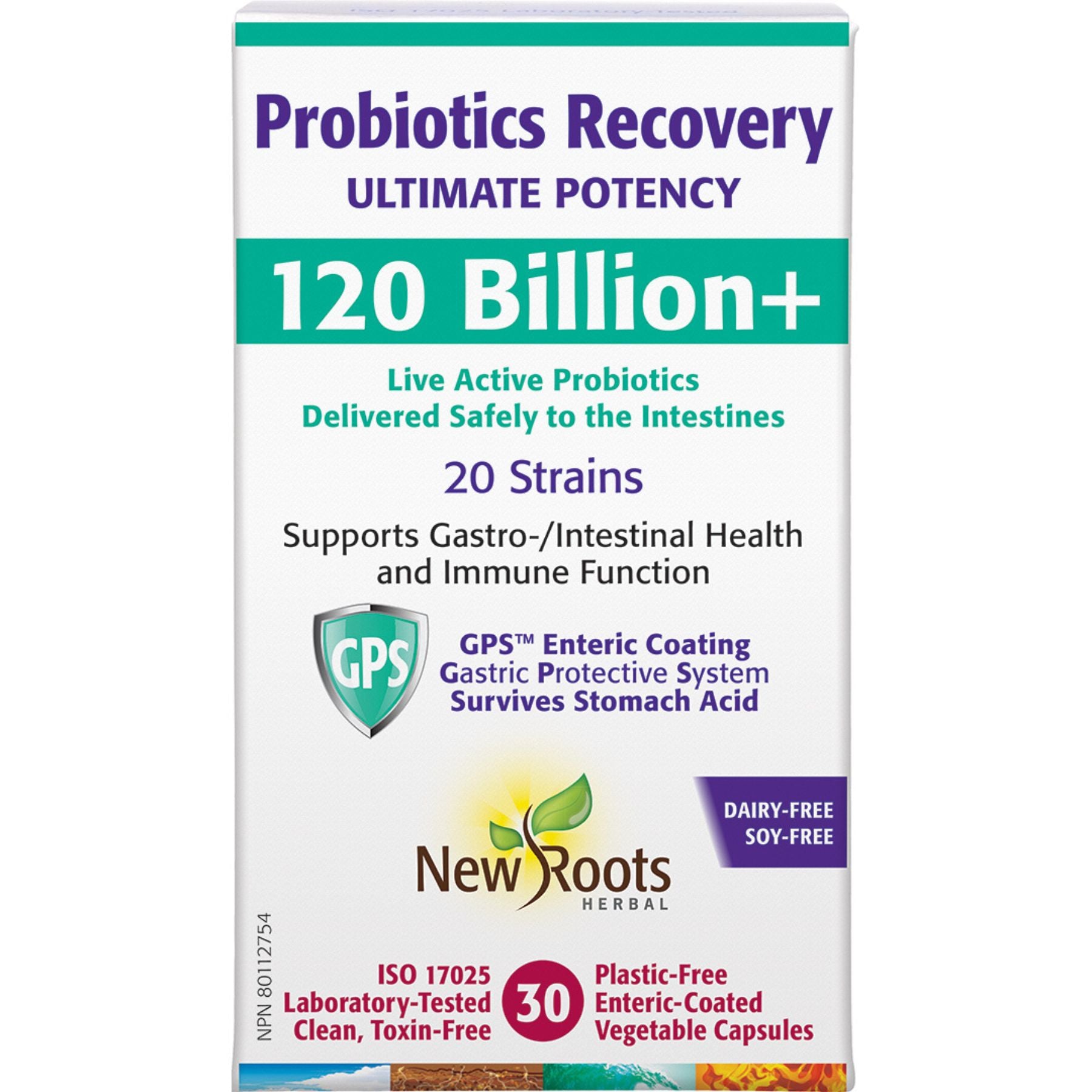 New Roots Probiotic Recovery 120 Billion+ 30s
