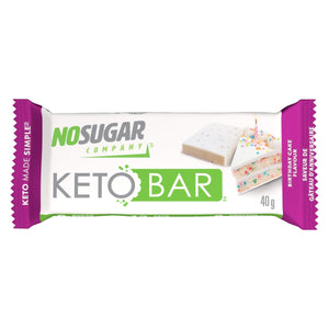 No Sugar Co. Keto Bar - Birthday Cake 40g
