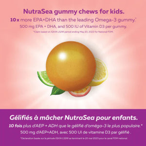 NutraSea Omega-3 Kids Gummy Chews 30s