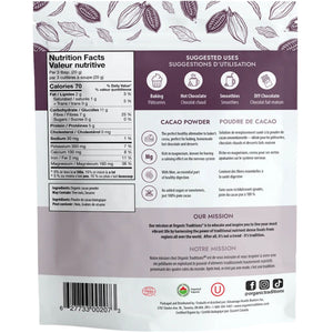 Organic Traditions Organic Cacao Powder 227g