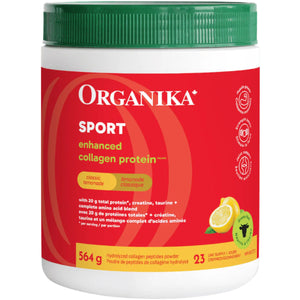 Organika Enhanced Collagen Protein Sport - Classic Lemonade 564g