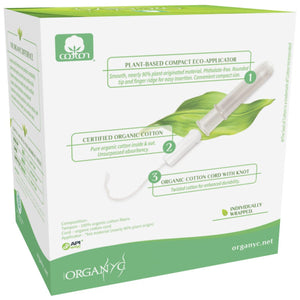 Organyc Compact Eco-Applicator Tampons – Super 16ct