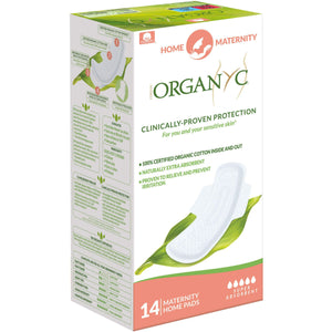 Organyc Cotton Home Postpartum Pads 14ct