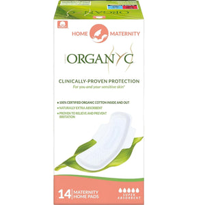 Organyc Cotton Home Postpartum Pads 14ct