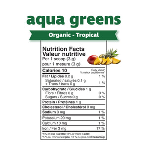 Prairie Naturals Organic Aqua Greens - Tropical 200g