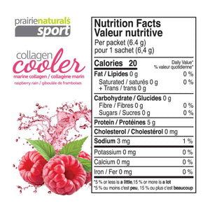 Prairie Naturals Sport Collagen Cooler Raspberry Rain 15x6.4g