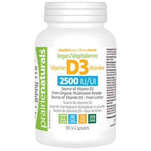 Prairie Naturals Vegan Vitamin D3 2500IU 90s