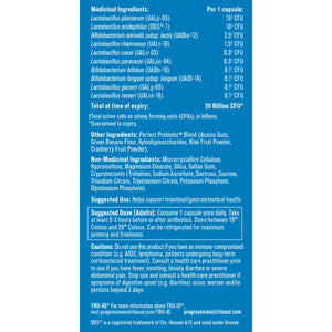 Progessive Perfect Probiotic 30 Billion 60s