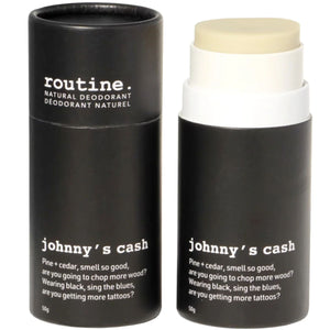 Routine Natural Deodorant Stick Hits Johnny's Cash 50g