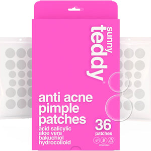 Sunny Teddy Anti Acne Pimple Patches - Clear Circle 36ct