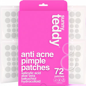 Sunny Teddy Anti Acne Pimple Patches - Clear Circle 72ct