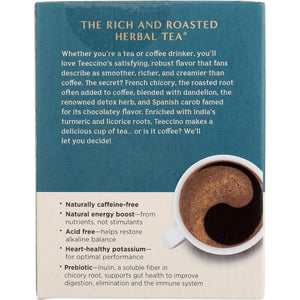 Teeccino Dandelion Turmeric Roasted Herbal Tea 10ct