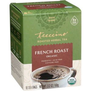 Teeccino Organic French Roast Roasted Herbal Tea 10ct