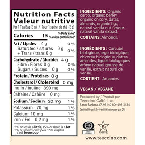 Teeccino Vanilla Nut Roasted Herbal Tea 10ct