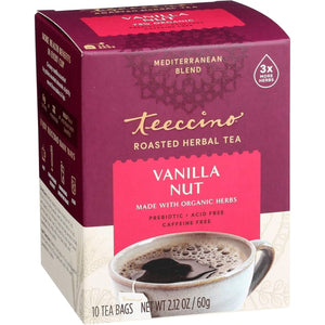 Teeccino Vanilla Nut Roasted Herbal Tea 10ct