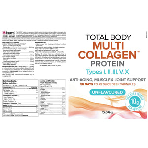 Total Body Multi Collagen Protein, Unflavoured 534g