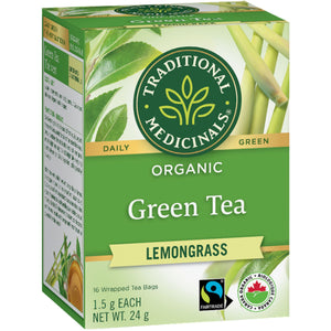 Traditional Medicinals Organic Green Tea Lemongrass 16ct