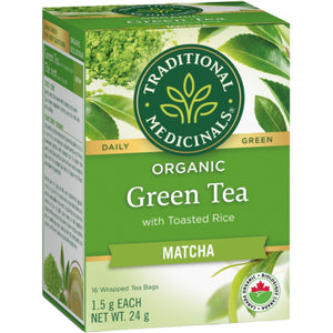 Traditional Medicinals Organic Green Tea Matcha 16ct