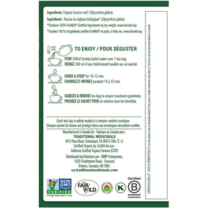 Traditional Medicinals Organic Licorice Root Tea 16ct