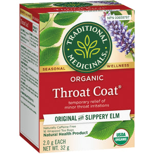Traditional Medicinals Organic Throat Coat Tea 16ct