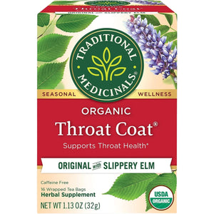 Traditional Medicinals Organic Throat Coat Tea 16ct