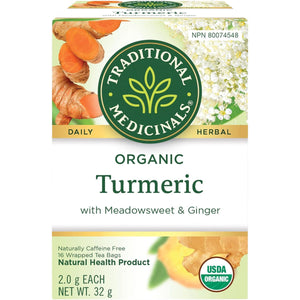 Traditional Medicinals Organic Turmeric with Meadowsweet & Ginger Tea 16ct