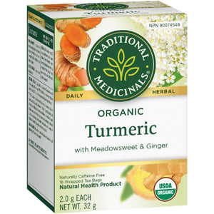 Traditional Medicinals Organic Turmeric with Meadowsweet & Ginger Tea 16ct