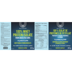 Ultimate 100% Whey Protein Isolate - Chocolate 812g