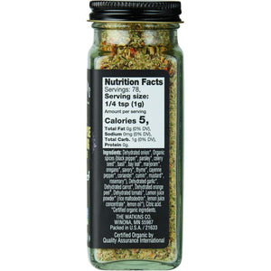 Watkins Organic All Purpose Salt Free Seasoning 78g