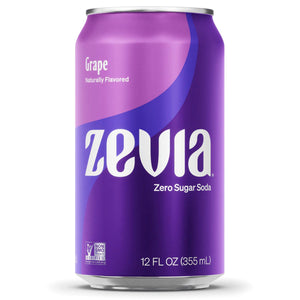 Zevia Zero Calorie Grape Soda 355ml