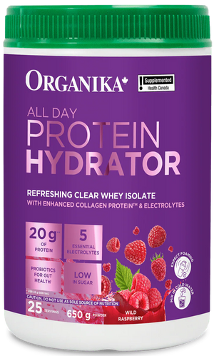 Organika All Day Protein Hydrator 650g - Wild Raspberry