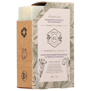 Crate 61 Pet Shampoo Bar - Cedarwood & Patchouli 110g