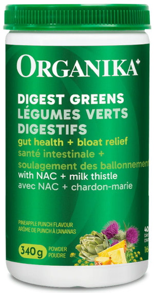 Organika Digest Greens Pineapple Fruit Punch - 340g
