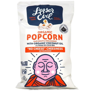 Lesser Evil Organic Popcorn - No Cheese Cheesiness 142g