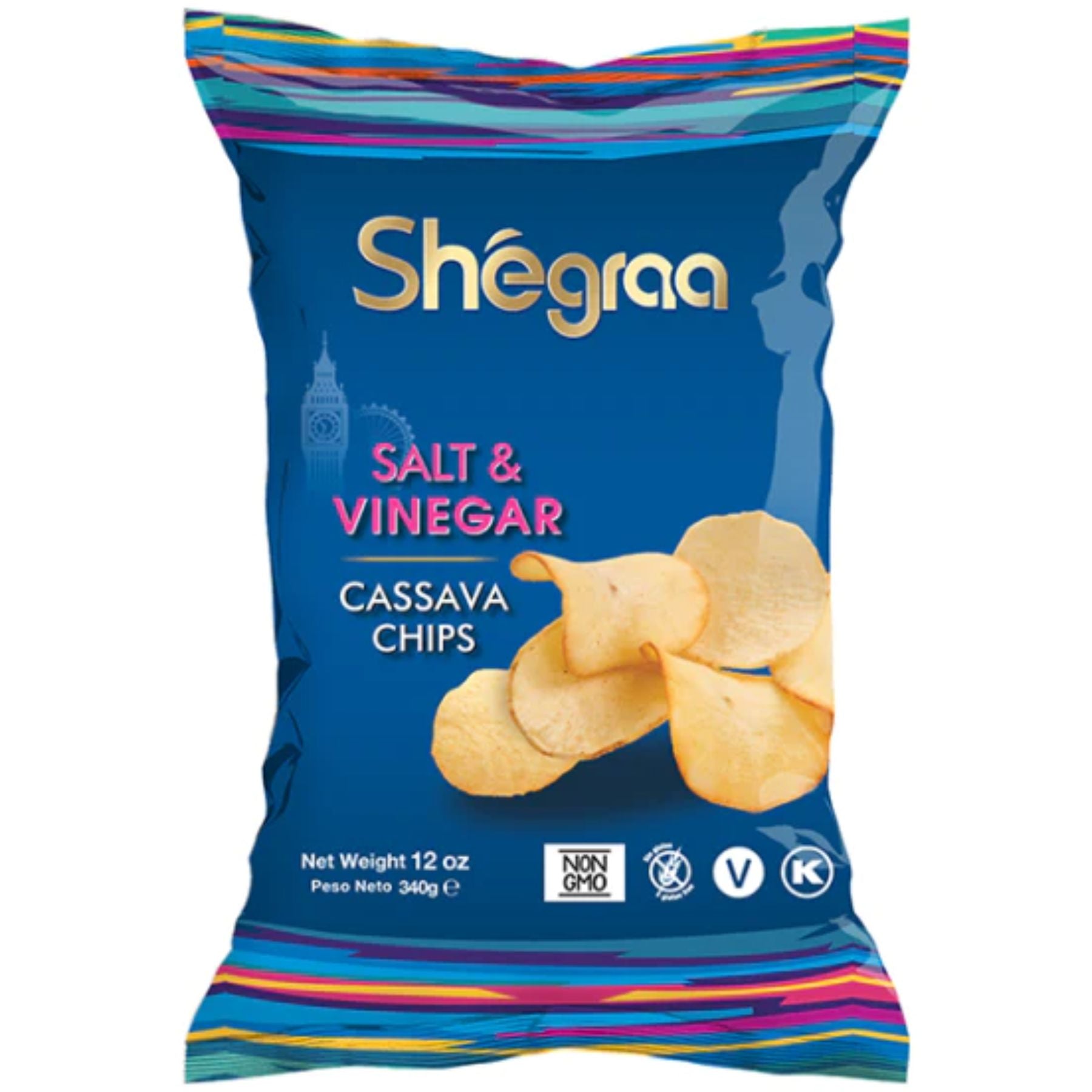 Shegraa Salt & Vinegar Cassava Chips 284g
