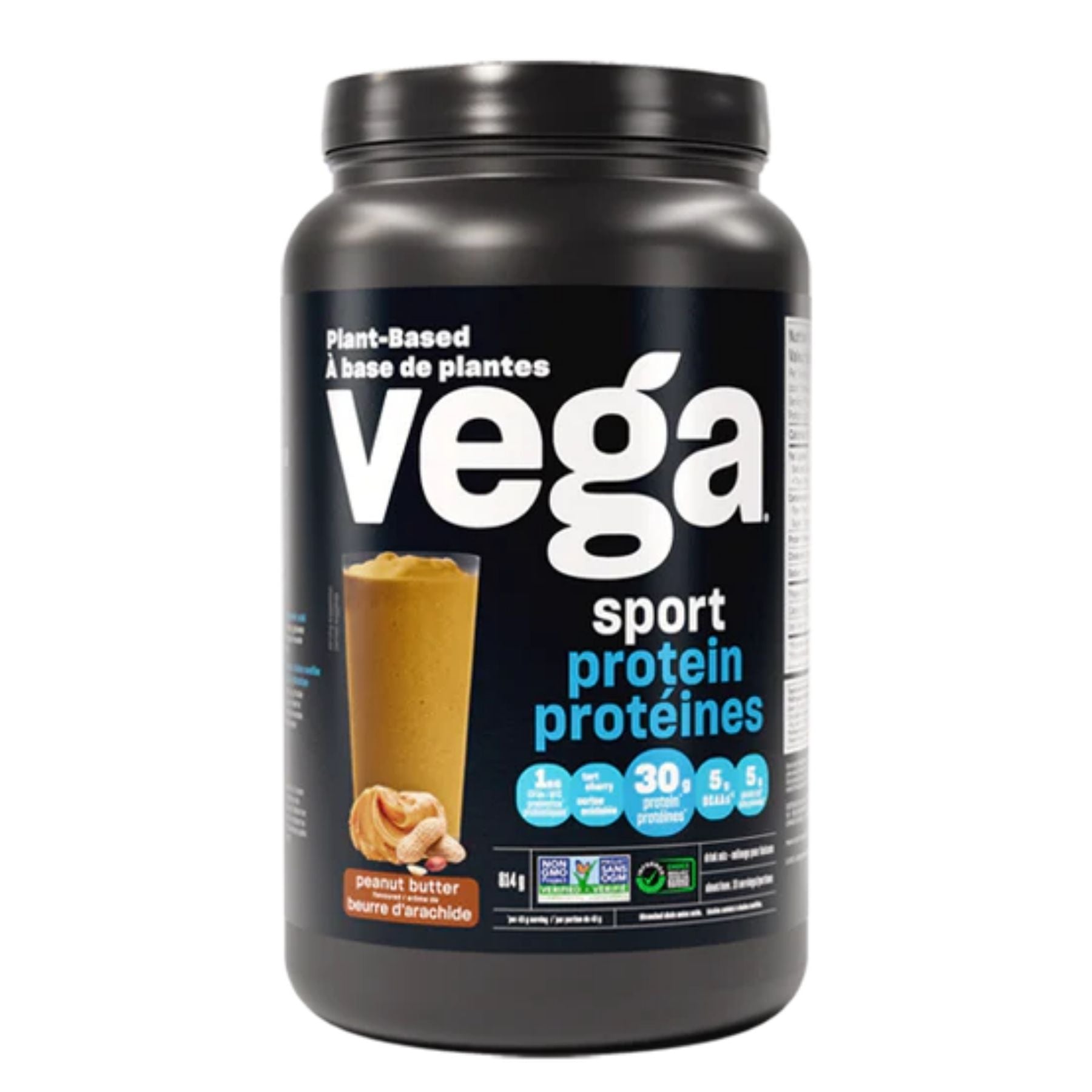 Vega Sport® Plant-Based Protein Powder - Peanut Butter 814g
