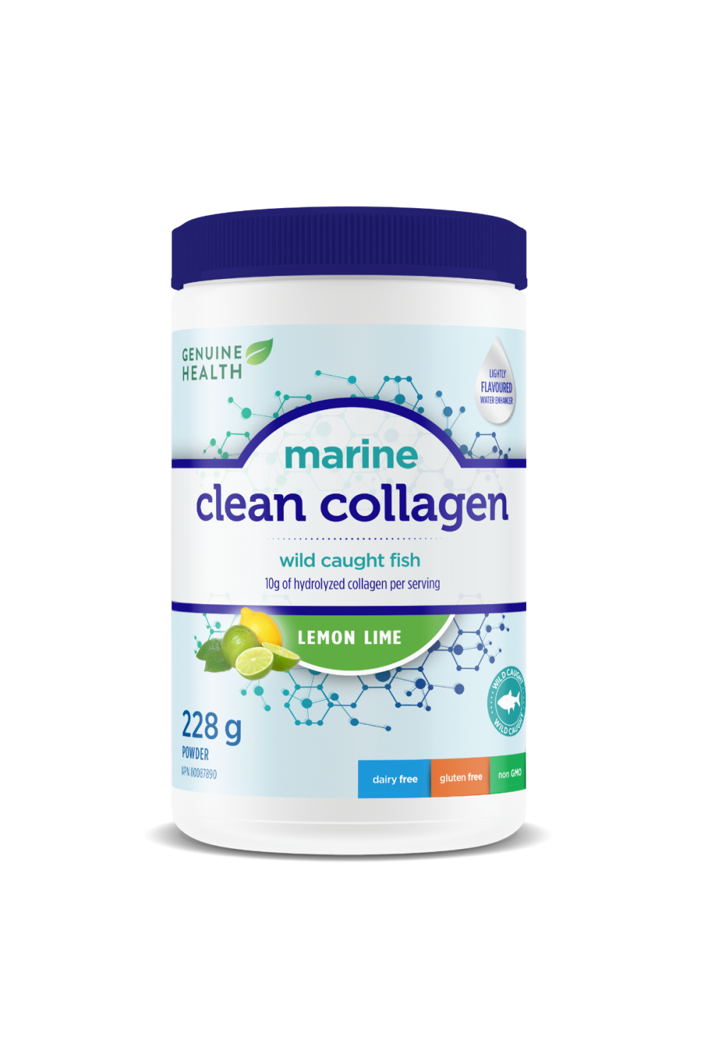 Genuine Health Clean Collagen (Marine) - Lemon Lime Flavour 228g
