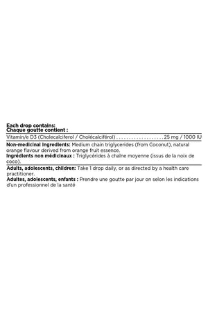 Platinum Naturals Vitamin D3 Drops Orange 15ml