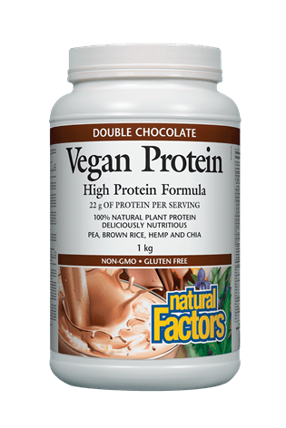 Natural Factors Vegan Protein Double Chocolate 1kg