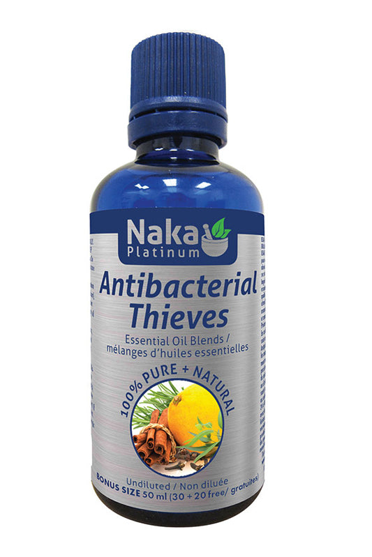 Naka Platinum Antibacterial Thieves Essential Oil 50ml Bonus Size (30 + 20 Free)