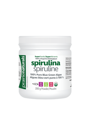 Prairie Naturals Spirulina Powder - 200g: A high-quality and nutrient-rich spirulina powder, packed with essential nutrients.